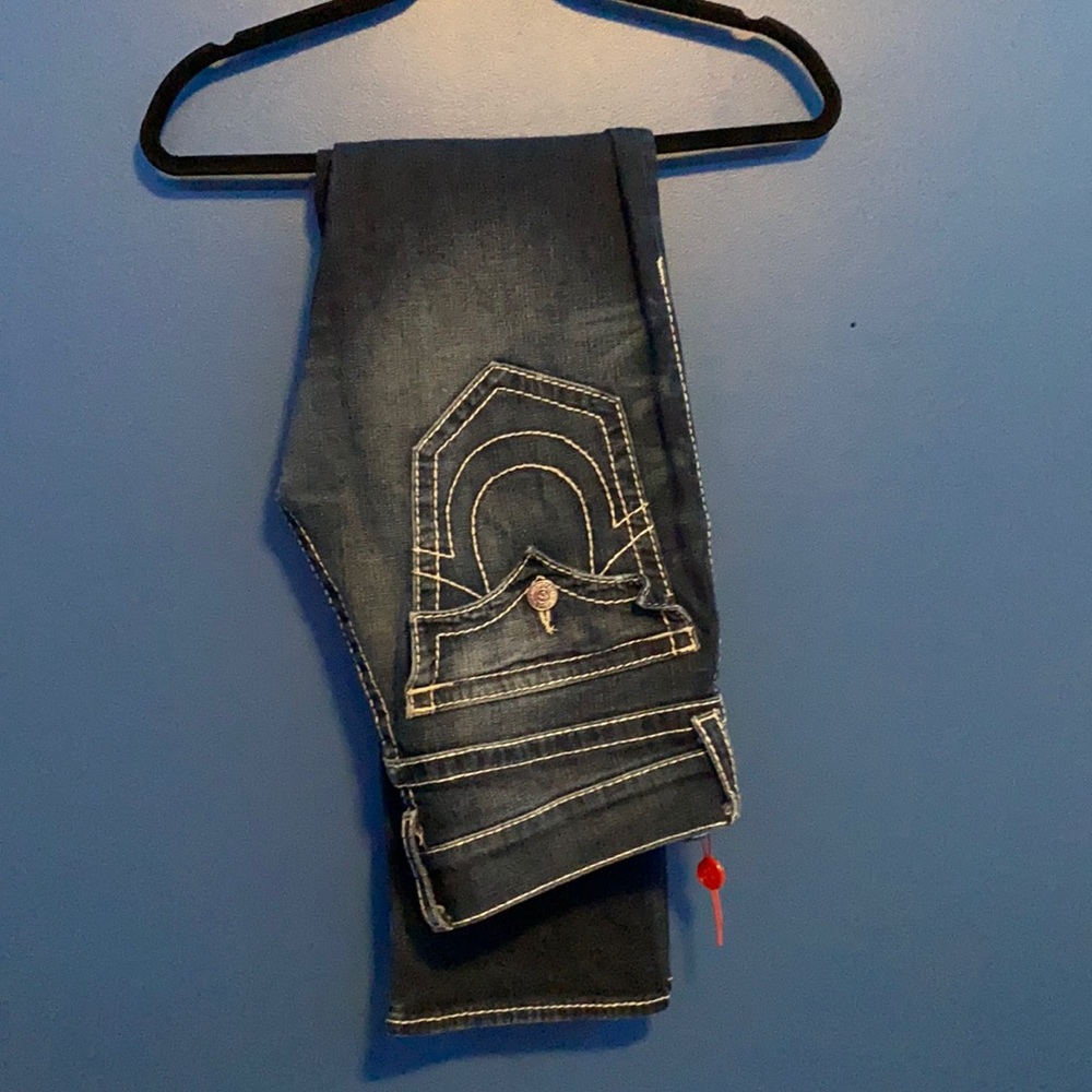 Size 30 True Religion Dark Blue Jean - Picture 1 of 3